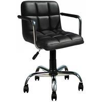 Bürocci 9503D0101 Carla Çalışma Koltuğu-Siyah Deri