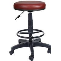 Bürocci 2999U0102 Plastik Ayaklı Yüksek Tabure-Bordo