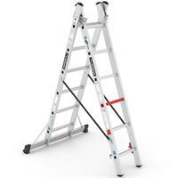 Çağsan Duocombi TSA4 6 Basamak İki Parçalı Çok Amaçlı Alüminyum Merdiven