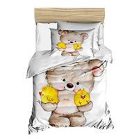 Yenidoğan Kız / Erkek Unisex Bebek Nevresim Takımı %100 Pamuklu Civciv