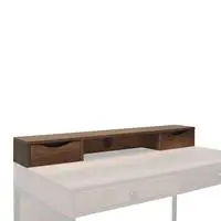 Connect Çalışma Masası Opsiyonel Üst Modülü - Koyu Ceviz (Oslo Ceviz) 120x13x18 cm (GxYxD)