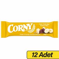 Corny Tahıl Bar Kakao ve Muz 25 g x 12 Adet