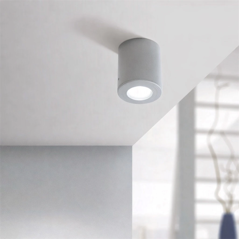 Fumagalli Franca 90 Beyaz Buzlu Spot 6W Gri