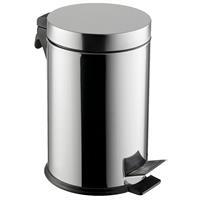 Dayco 0105 Çöp Kovası Paslanmaz Çelik Pedallı 16 L - Metalik Gri