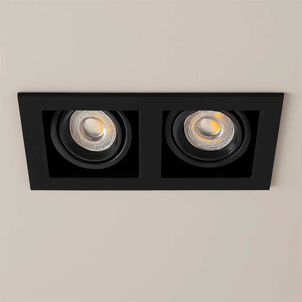 Jupiter 2 Li Sıva Altı Kare Hareketli Spot Siyah