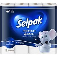 Selpak Premium 4 Katlı Tuvalet Kağıdı - 32 Adet (7907630)