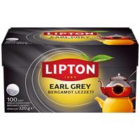 Lipton Earl Grey Demlik Poşet Çay Bergamotlu 3.2 g x 100 Adet