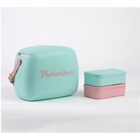 Polarbox Cooler 6 LT - Verde Agua - Rosa Pop  Yemek Termosu Çift Katman