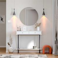 Elite Ayna - Siyah 77x77x2 cm