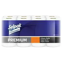 Selpak Professional Premium Kağıt Havlu Çift Katlı 23 x 13.4 cm 85 Yaprak - 8 Adet (7906610)