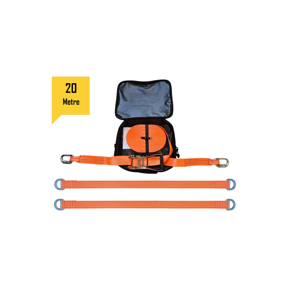 KY3000-A Yatay Mobil Çantalı Yaşam Hattı Ankraj Bağlantılı 20mt STD STD