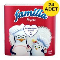 Familia Peçete 30 x 30 cm 100 Yaprak x 24 Adet
