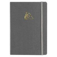 Victorias Journals Bujo Kraft Defter Keten 96 Yaprak 150 gr. Çizgili - Gri