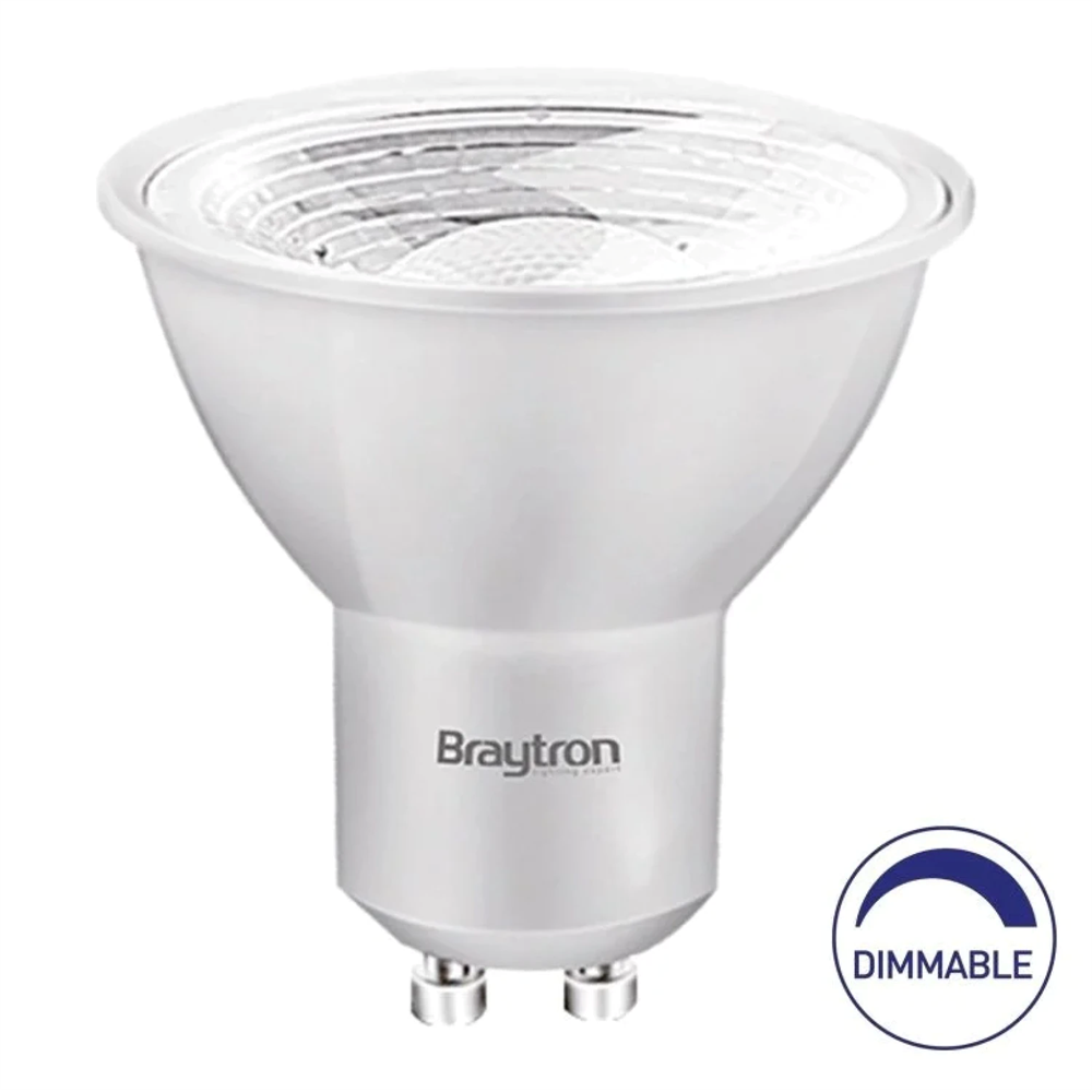 Braytron 6W Lensli Dimli GU10 Led Ampül 4000K Beyaz