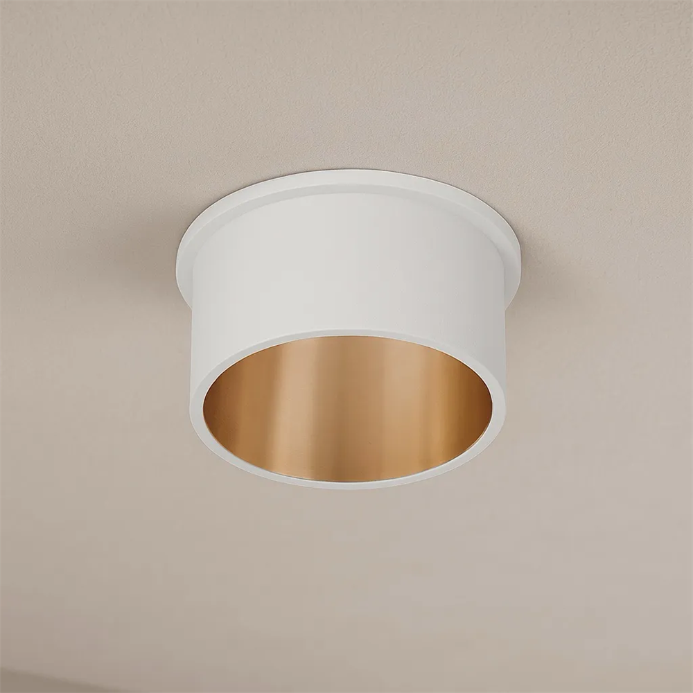 Braytron Alfa Sıva Altı Yuvarlak Sabit Spot Beyaz - Gold