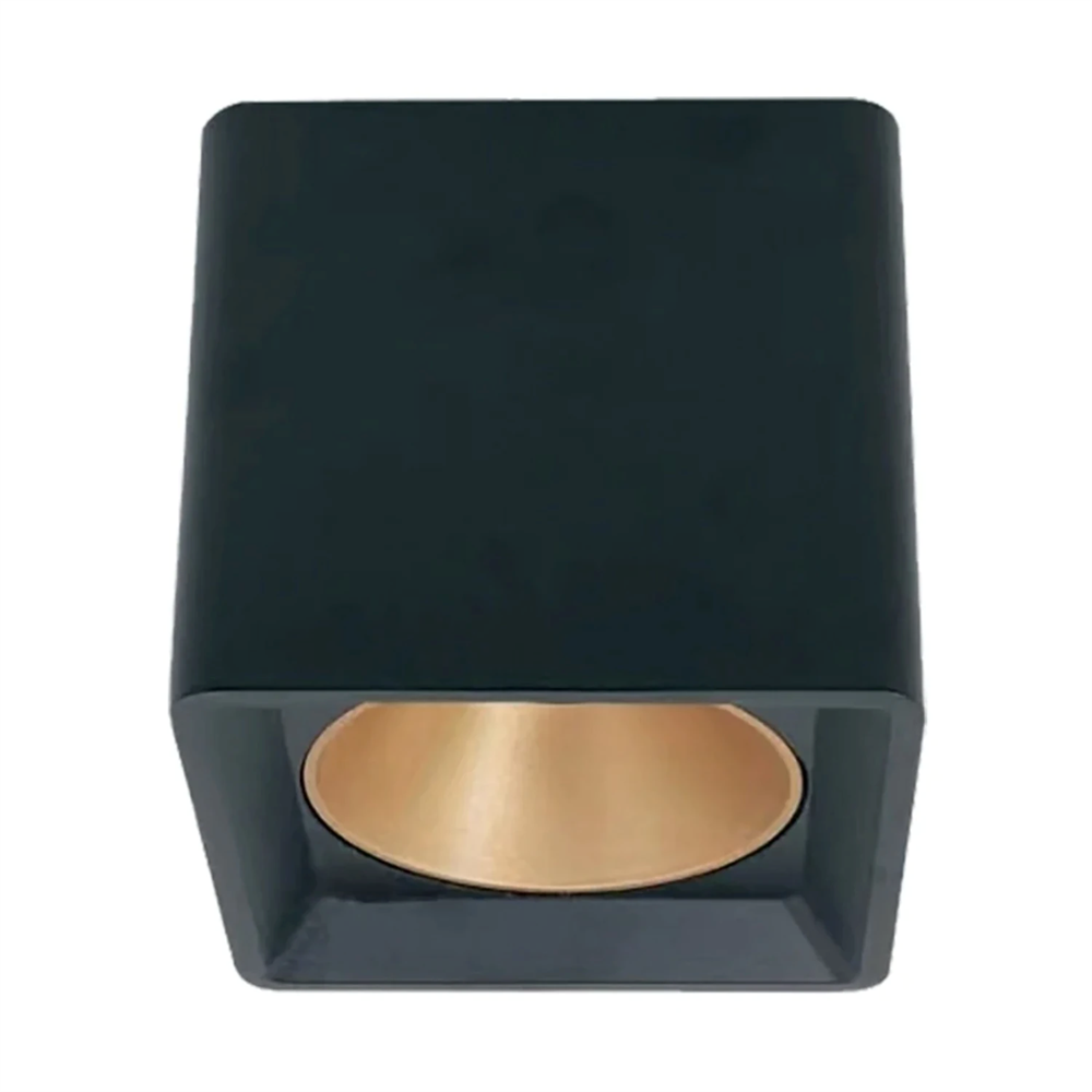 Braytron Beta Sıva Üstü Kare Spot Siyah