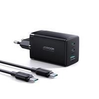 Joyroom JR-TCG01 65W 2 Type-C + 1 USB-A Hızlı Şarj Adaptörü + 100W Type-C to Type-C Kablo