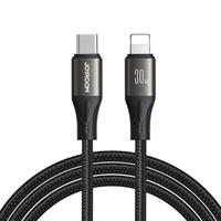 Joyroom S-A25 30W Type-C to Lightning Şarj Kablosu 1.2m – Siyah