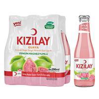 Kızılay Maden Suyu Guava Aromalı Cam Şişe 200 ml x 6 Adet