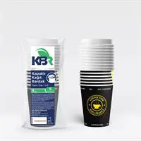 KBR Karton Bardak ve Kapak 8 oz 6 Adet