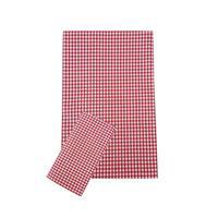 Zefir Desen Sofra Bezi Masa Örtüsü 170 x 170 Cm Kırmızı