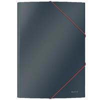 Leitz L-3002 Cosy Soft Touch Kilitli Lastikli Dosya A4 -Gri