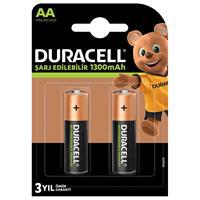 Duracell Şarj Edilebilir Ni-Mh AA Kalem Pil 1300 mAh 2 Adet