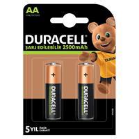Duracell Şarj Edilebilir Ni-Mh/DX1500 AA Kalem Pil 2500 mAh 2 Adet