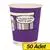 Ofix Karton Bardak Özel Baskılı 7 oz 180 ml 50 Adet - Mor