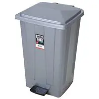 Bora Plastik BO642 No: 4 Çöp Kovası Plastik Pedallı 48 L - Gri