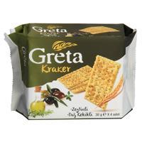 Greta Kraker Zeytinli Dağ Kekikli 30 g 4'lü x 24 Adet