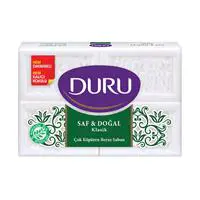 Duru Kalıp Sabun Saf Doğal Klasik 4 Adet - Beyaz