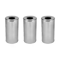Dayco DMT68A Çöp Kovası Paslanmaz Çelik 45 L 3 Adet - Metalik Gri