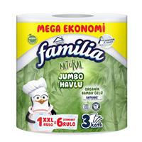 Familia Jumbo Kağıt Havlu Çift Katlı 22.5 x 12 cm 480 Yaprak - 1 Adet