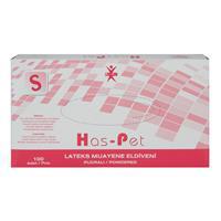 Has-Pet Muayene Eldiveni Lateks Pudralı 100 Adet Beyaz - Small