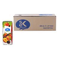 Sek Meyve Suyu Karışık Meyve Aromalı 200 ml x 27 Adet