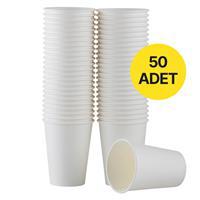Huhtamaki Karton Bardak 12 oz 300 ml 50 Adet - Beyaz