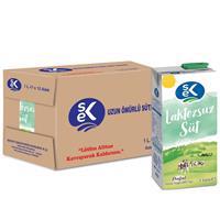 Sek Slim Laktozsuz Süt 1 L x 12 Adet