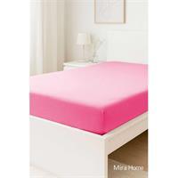 Tek Kişilik Düz Penye %100 Pamuklu Lastikli Çarşaf 100X200 Cm Newsheet Mor