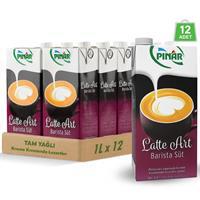 Pınar Latte Art Barista Süt 1 L x 12 Adet