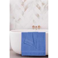 2 li Banyo Havlu Takımı %100 Pamuklu Dry Mavi