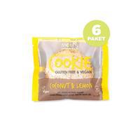 Mom's Natural Glutensiz Limon & Hindistan Cevizi Cookie 50 g x 6 Adet