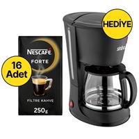 Nescafe Forte Filtre Kahve 250 g x 16 Adet Alana Sinbo SCM-2953 Filtre Kahve Makinesi Hediye