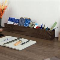 Woodsaka RK393 Reka Ahşap 8 Bölmeli Ayarlanabilir Masaüstü Kalemlik