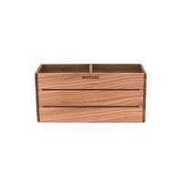  Woodsaka 3LK02 3LINE Ahşap İki Bölmeli Masaüstü Kalemlik