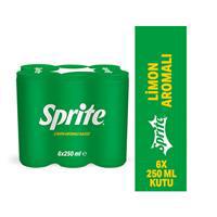 Sprite Slim Limon Aromalı 250 ml x 6 Adet