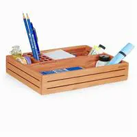 Woodsaka 3LK15 3LINE Ahşap Masaüstü Organizer & Aksesuar Kutusu