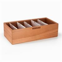 Woodsaka GB033-K Gobi Ahşap Masaüstü Kartvizitlik Organizer - Büyük