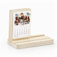 Woodsaka KT001 Ahşap Yenilenebilir Masa Takvimi