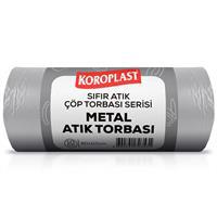 Koroplast Metal Atık Torbası 80 x 110 cm Gri - 10 Adet